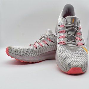 Nike Quest 2 Womens Running Walking Shoes Gray Pink Athletic Sneakers Size 9